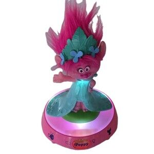 2016 Dreamworks Trolls Princess Poppy Singing Talking & Glowing Night Light Lamp